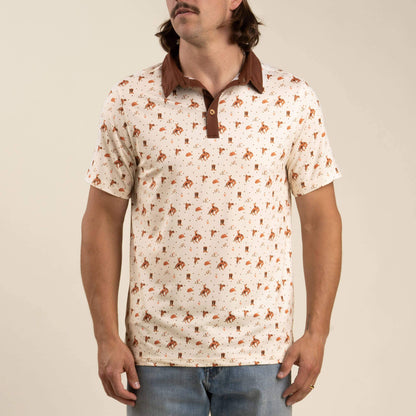 High Noon Performance Polo: Bronc Rider