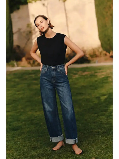 Relaxed Tapered HR Barrel Jeans