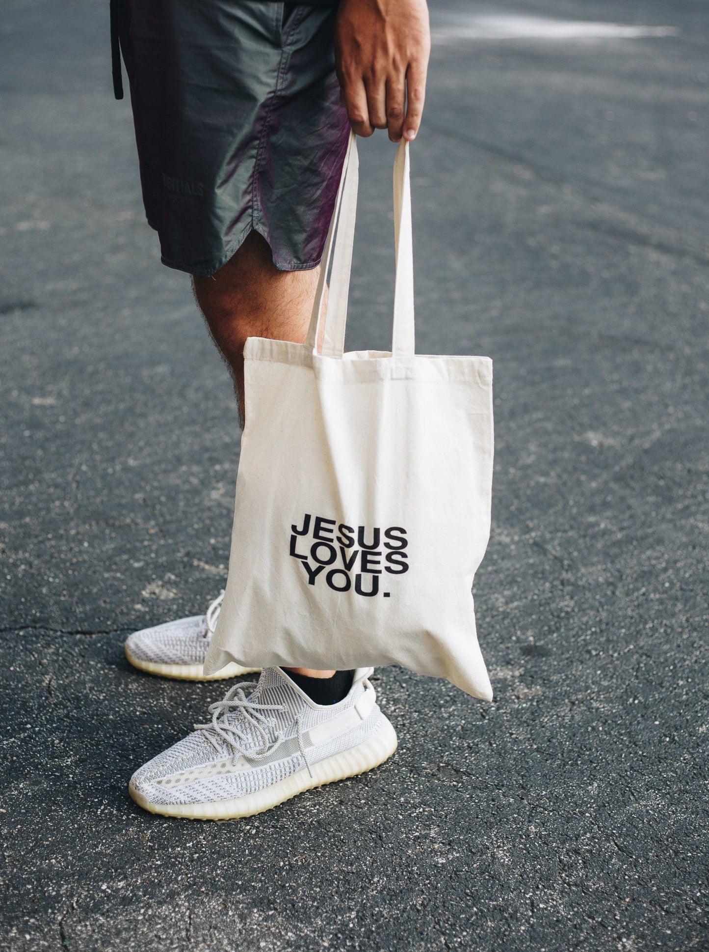 “Jesus Loves You” Canvas Tote