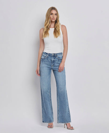 90'S LEAPING WATER WIDE JEANS