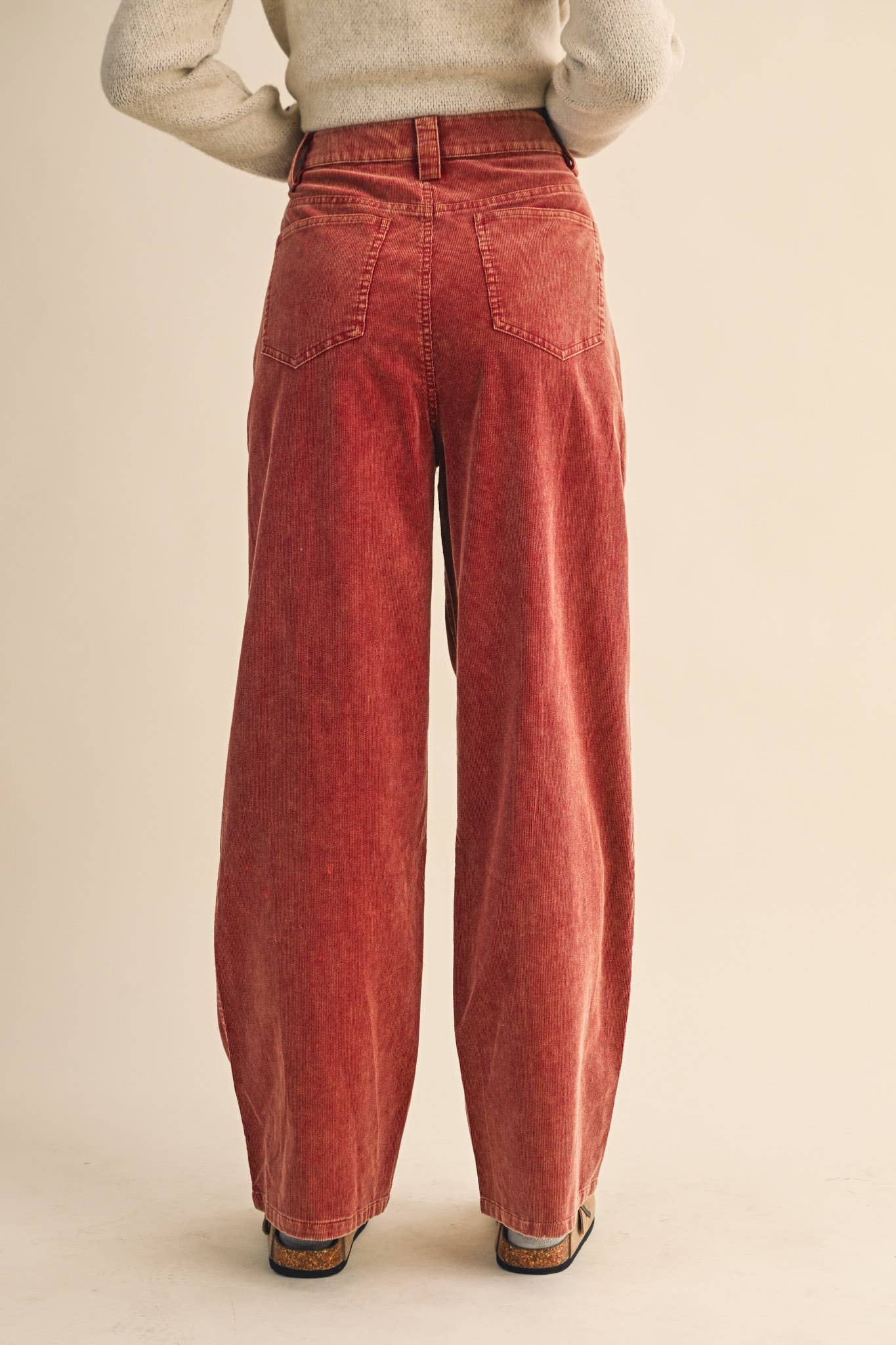BLUE SKIES-CORDUROY WIDE LEG PANTS