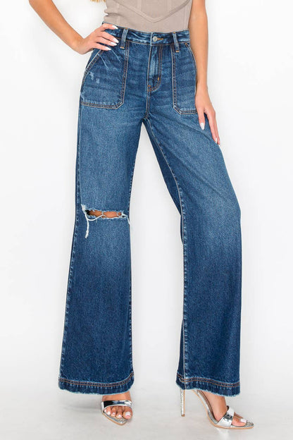 H.RISE RELAXED FLARE DARK