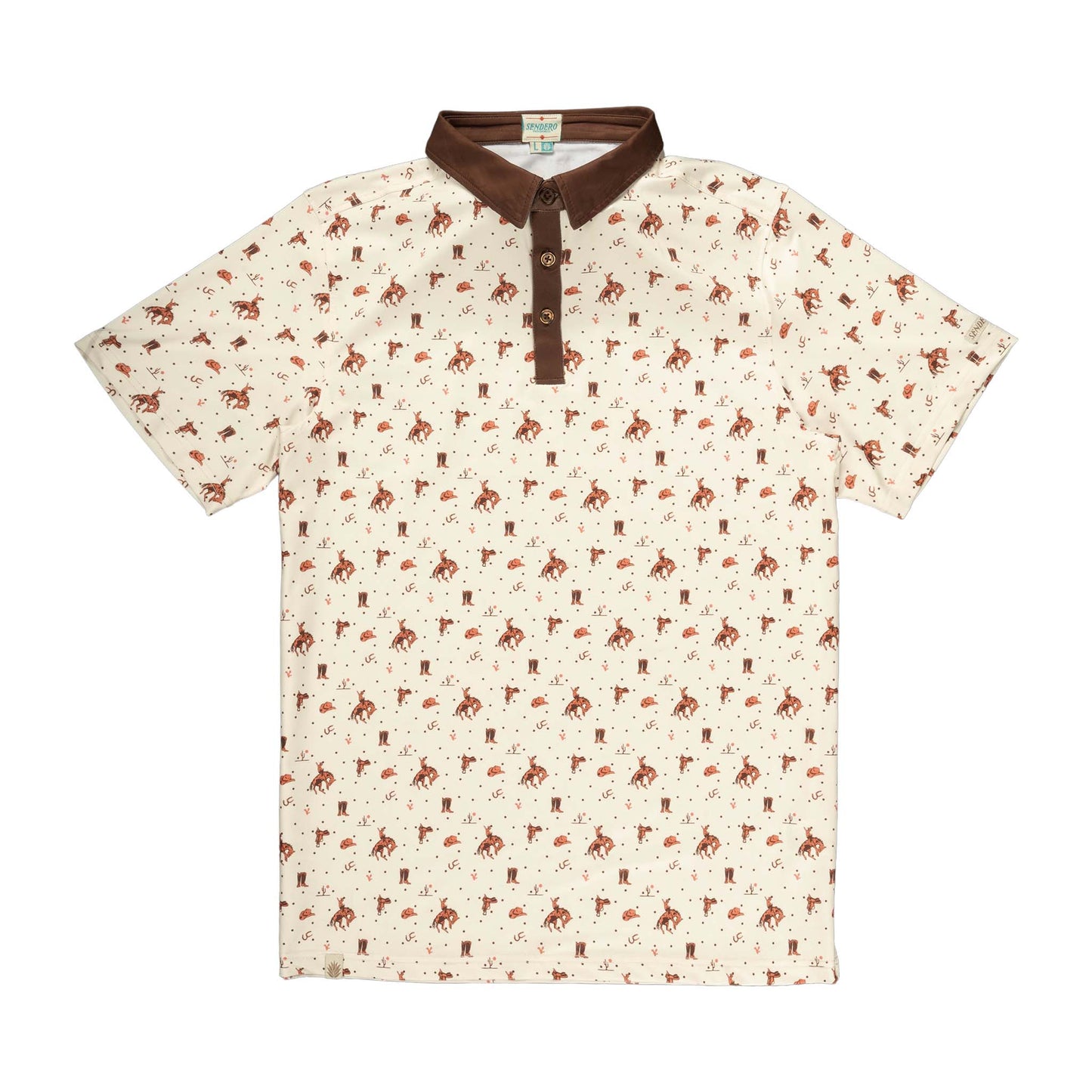 High Noon Performance Polo: Bronc Rider