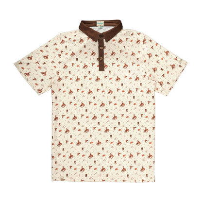 High Noon Performance Polo: Bronc Rider