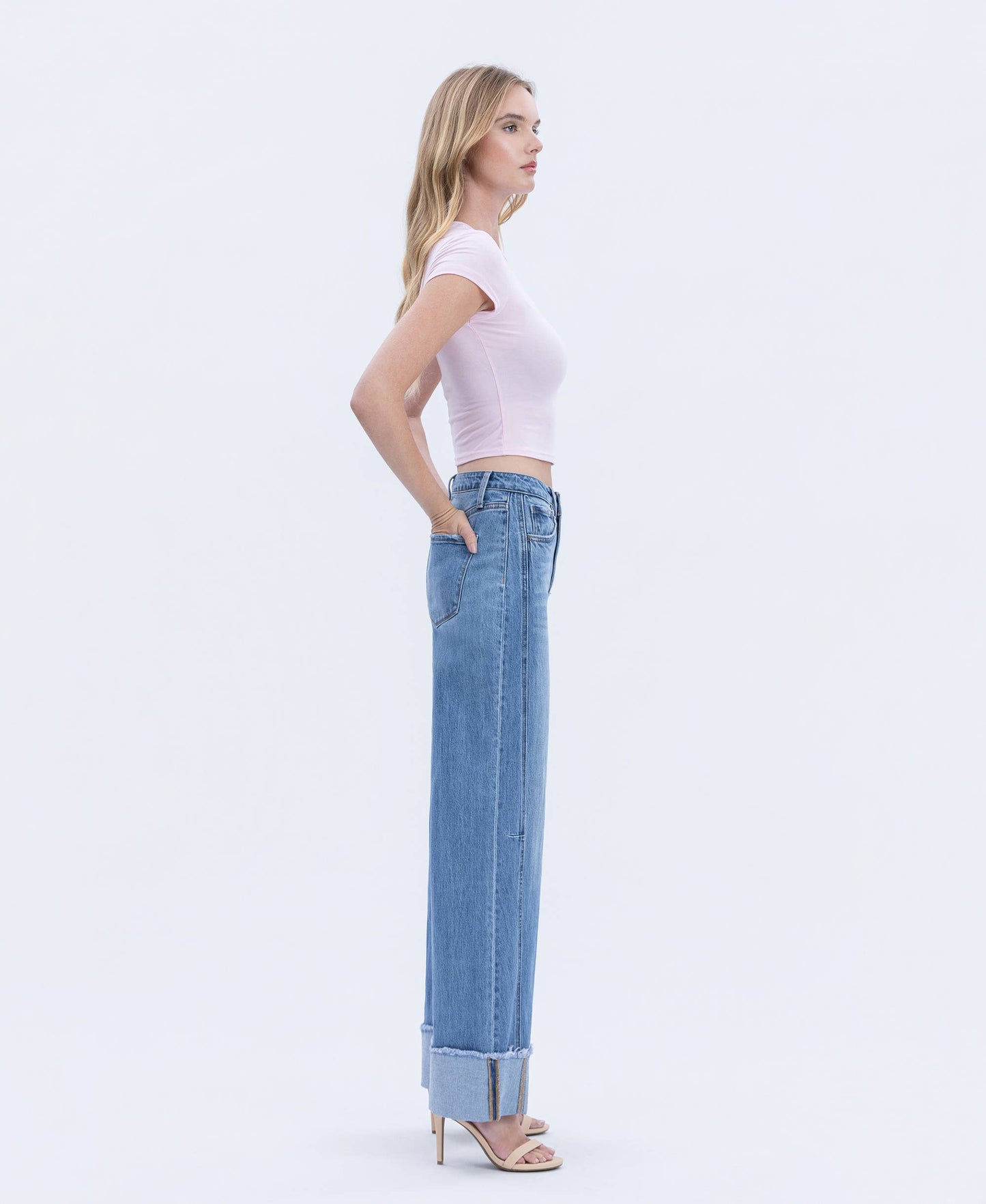 Olivia-Adore You Cuff/Wide Leg Jeans