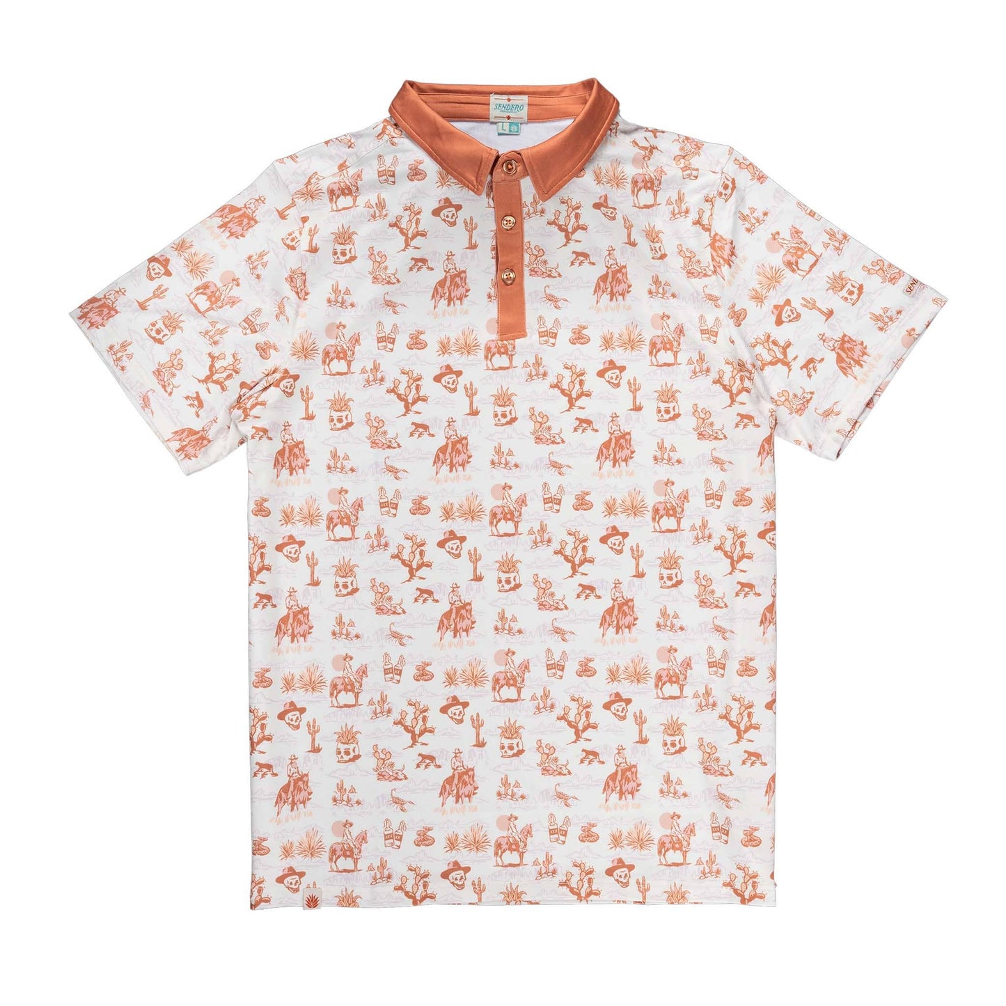 High Noon Performance Polo: Bronc Rider