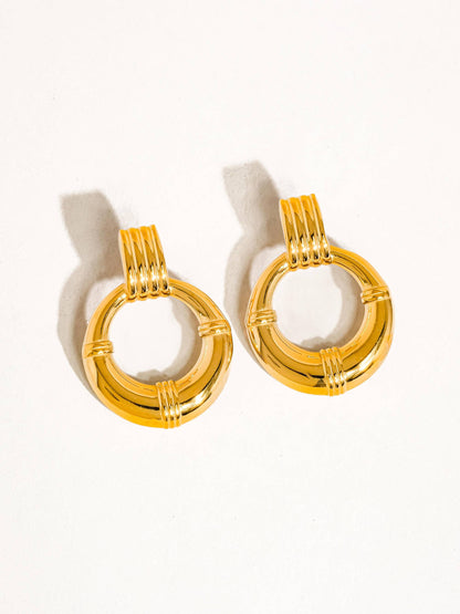 Siya 18K NonTarnish Hoop Multi-Colored