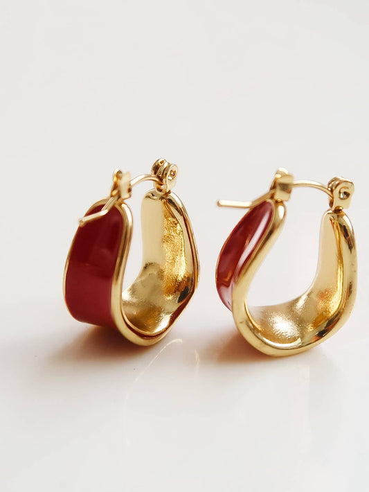 Candide 18K Non-Tarnish Hoop Earring