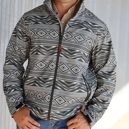 Lazy J Men’s Bonded Jacket-Grey