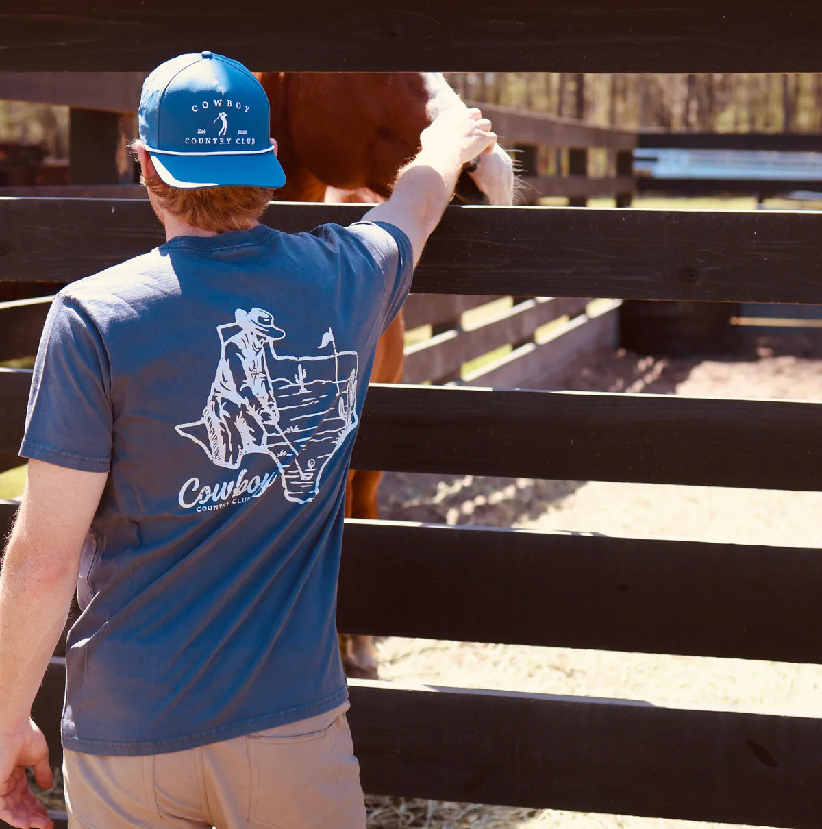 Texas Golf Tee Navy