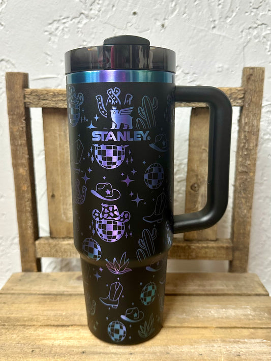 Western Disco Design wrap (40 oz Stanley)