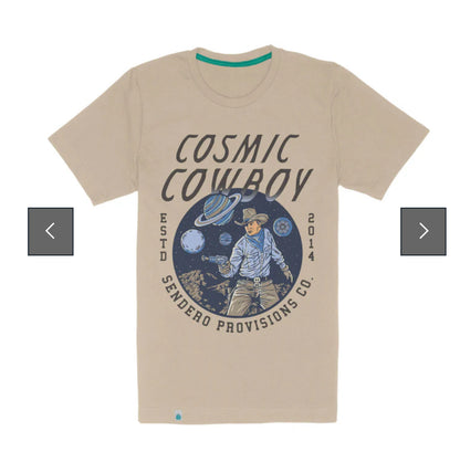 Cosmic Cowboy Tee (Sand)