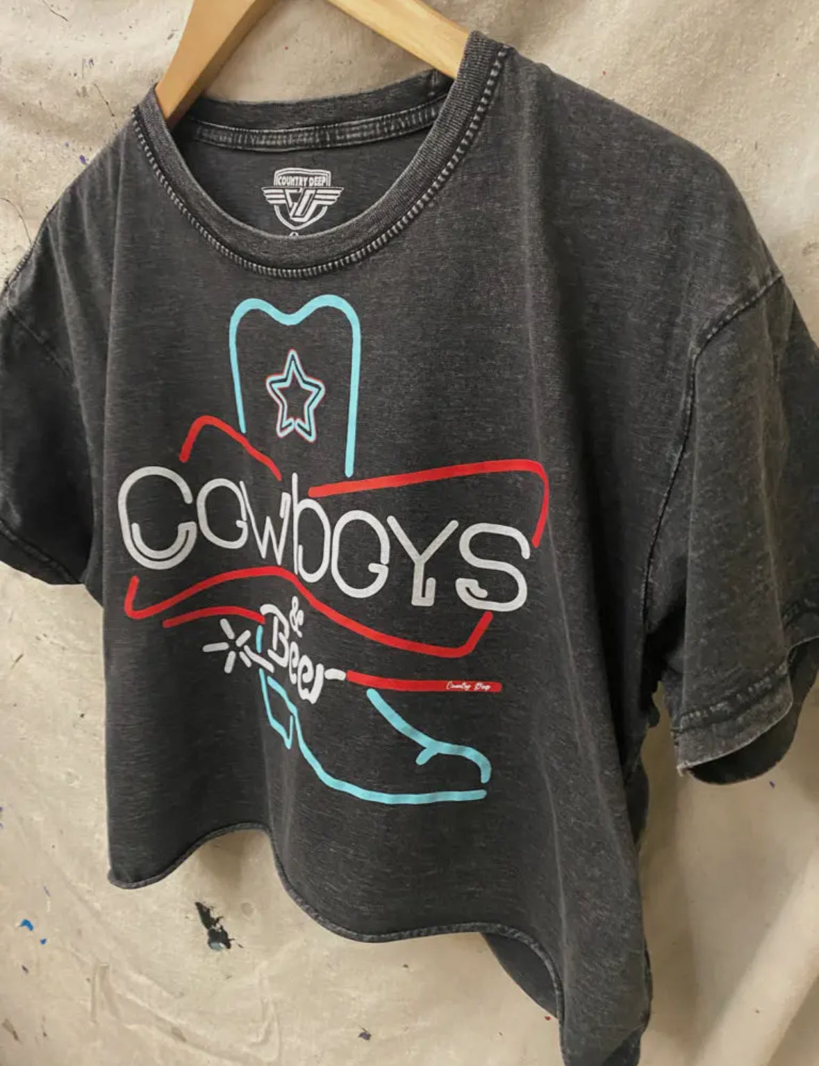 Cowboys Neon Boot Crop