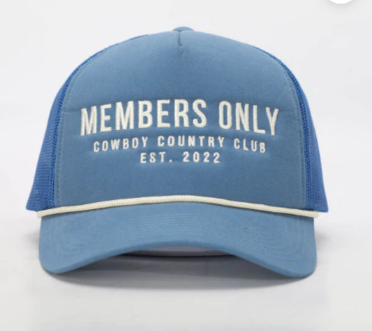Members Only Hat-Blue