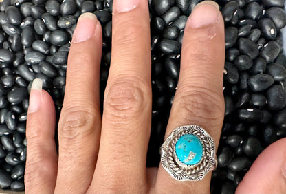 Navajo Sterling silver Turquoise ring 7.5