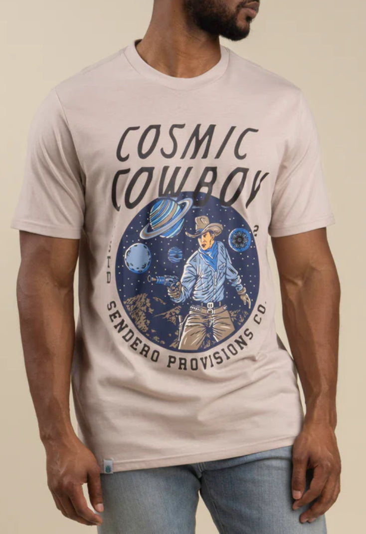 Cosmic Cowboy Tee (Sand)