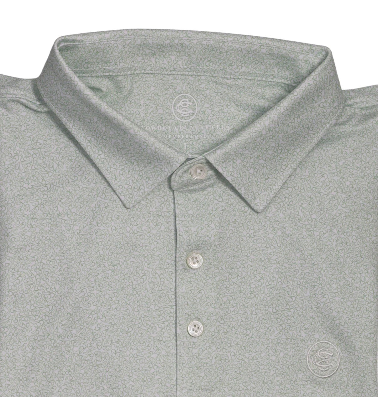 Cowboy Hat Polo (Light Green)