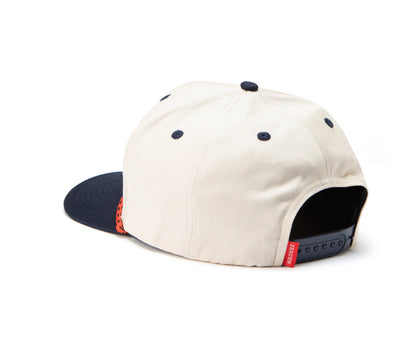 Seager Branded Cream/Navy Hat