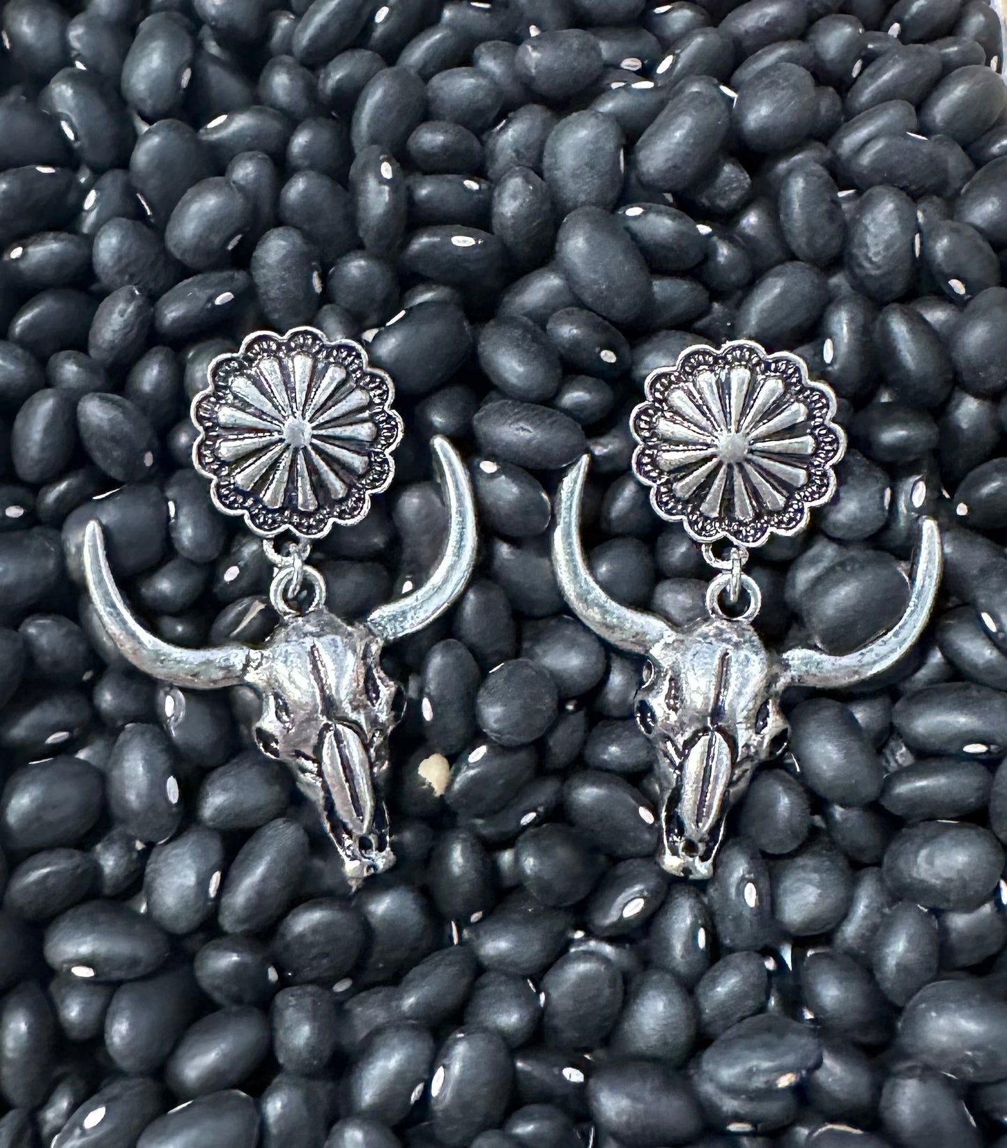 Longhorn & Concho Earrings