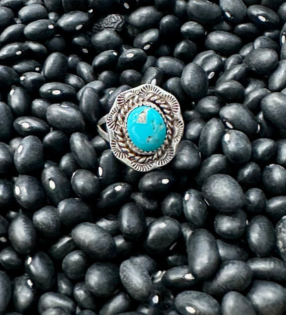 Navajo Sterling silver Turquoise ring 7.5