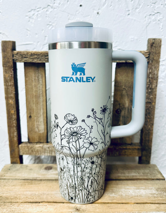 Wild Flowers (3 quarters) Design Stanley Quencher