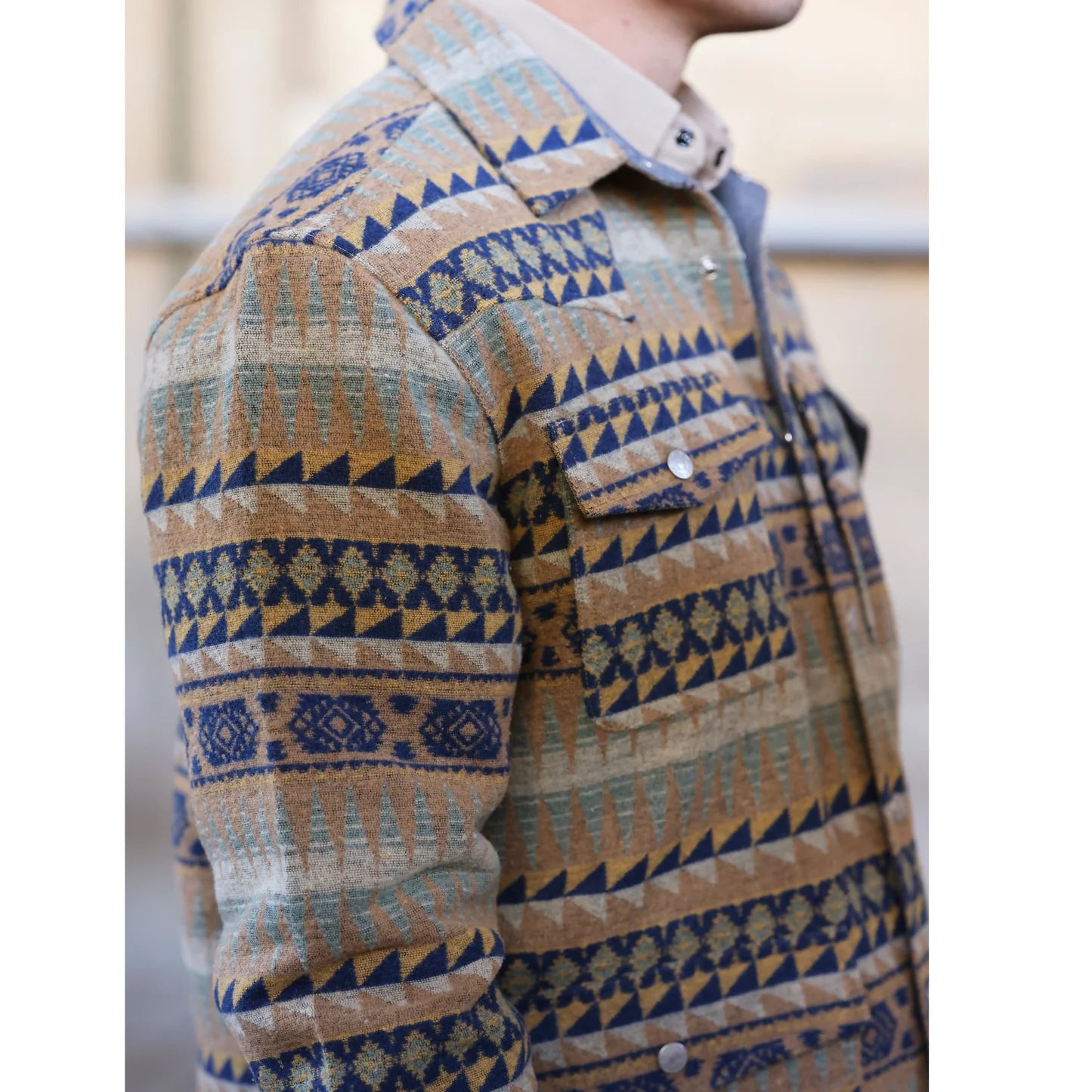 Lazy J Aztec Jacket Brown