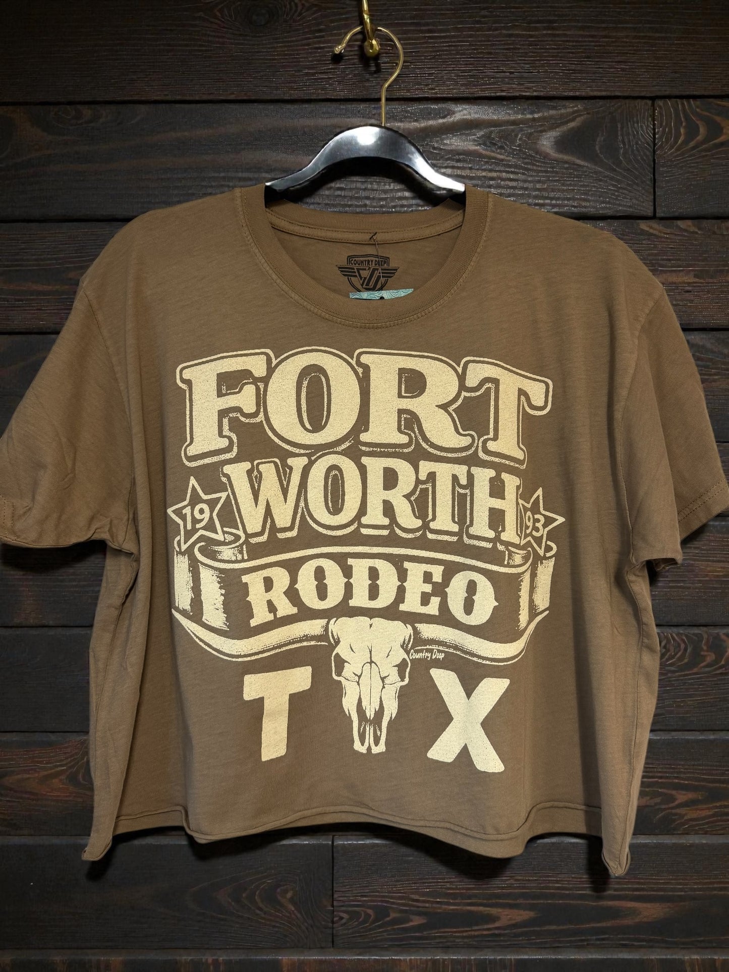 FTW Rodeo ‘93 Crop Tee (brown)