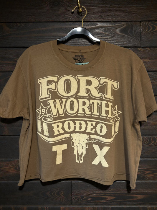 FTW Rodeo ‘93 Crop Tee (brown)