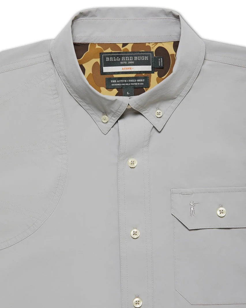 Active+Field Shirt SS Stone