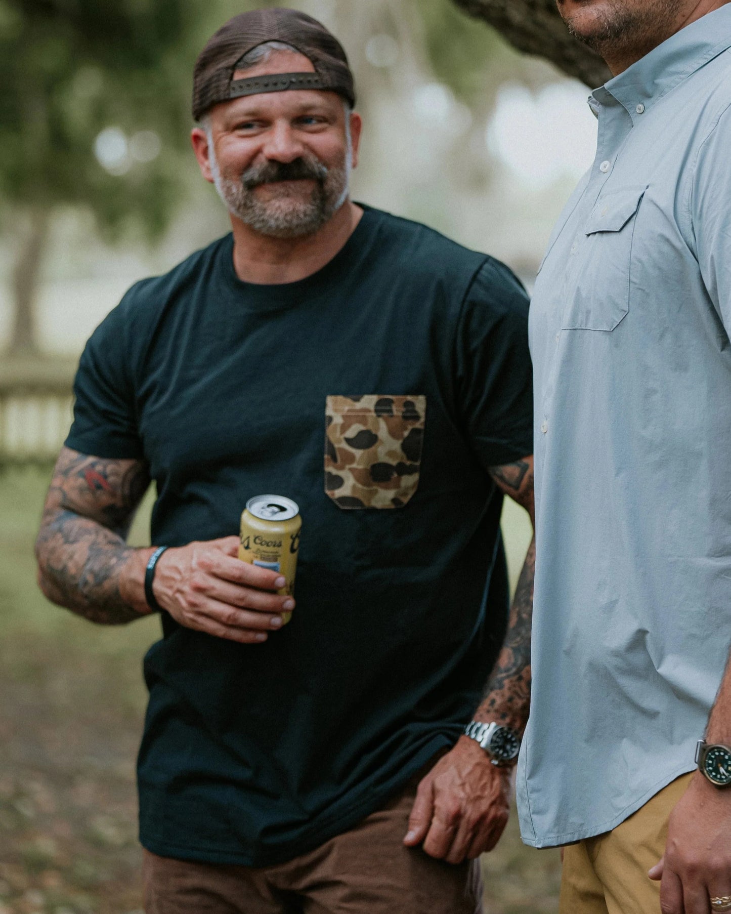 Pocket Tee Black/Original Camo