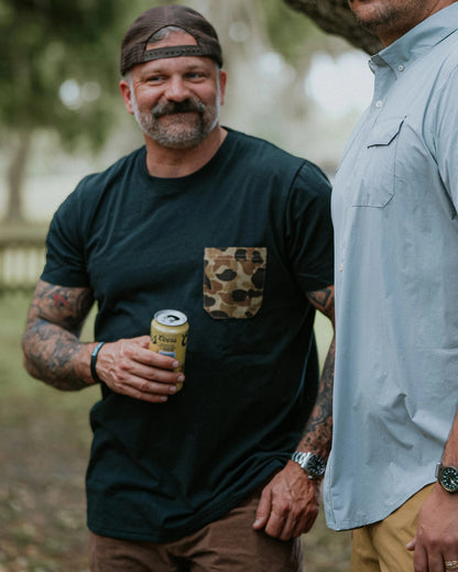 Pocket Tee Black/Original Camo