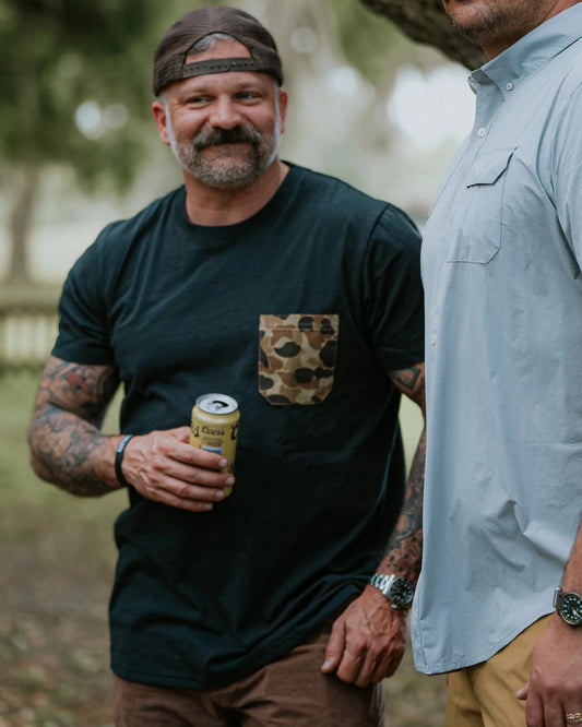 Pocket Tee Black/Original Camo
