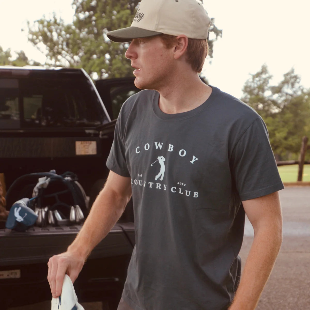 Golfer Logo Tee Navy