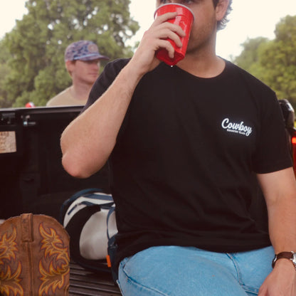 Cursive Club T-Shirt Black