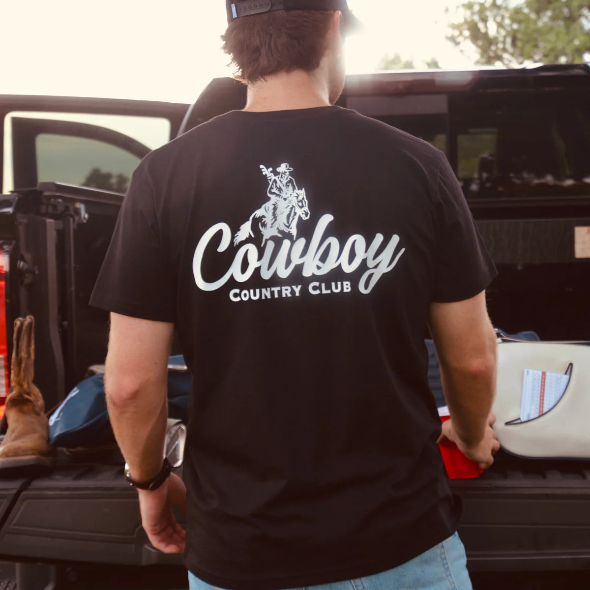 Cursive Club T-Shirt Black