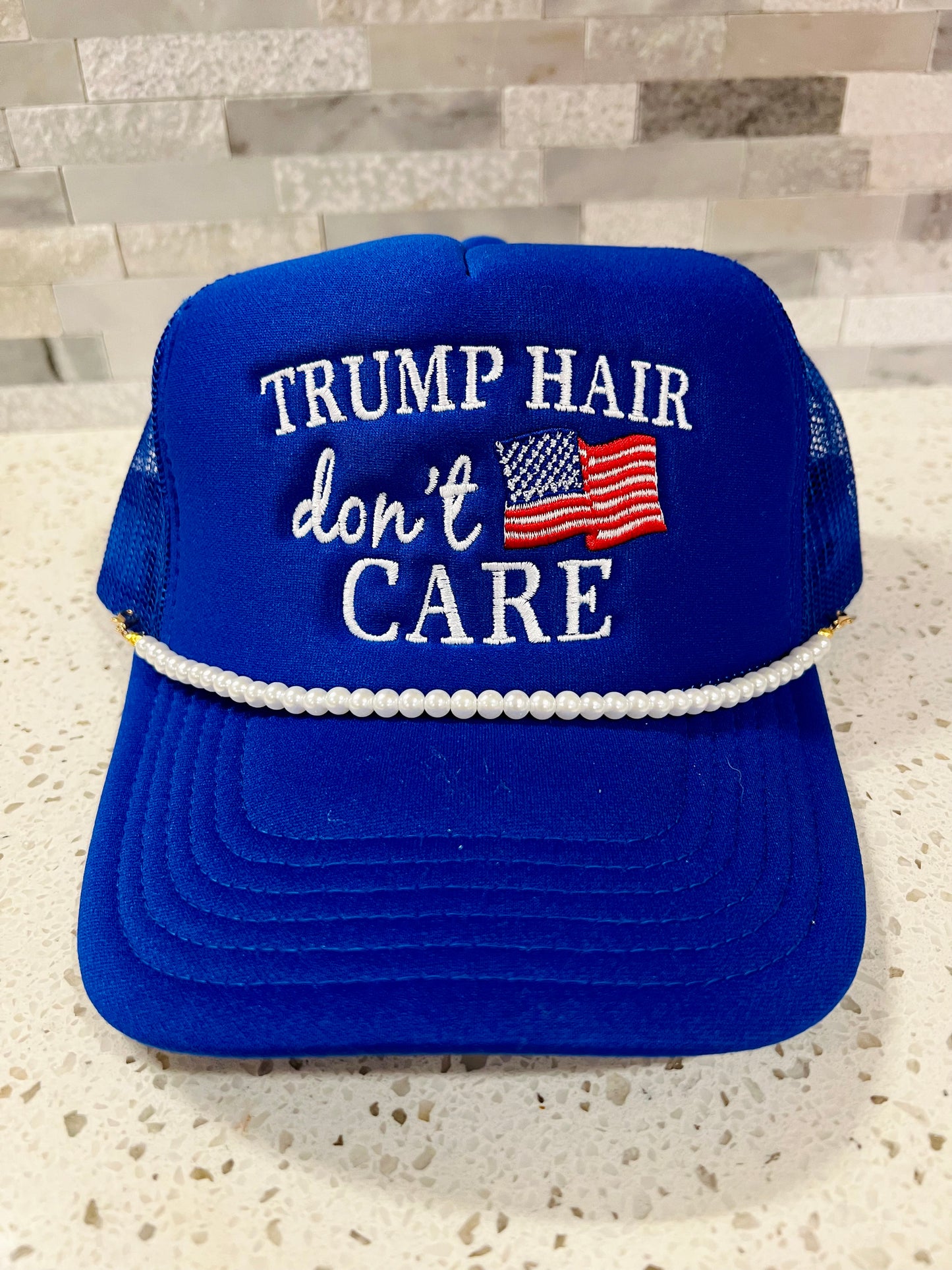 Trump Hair Don't Care Trucker Hat