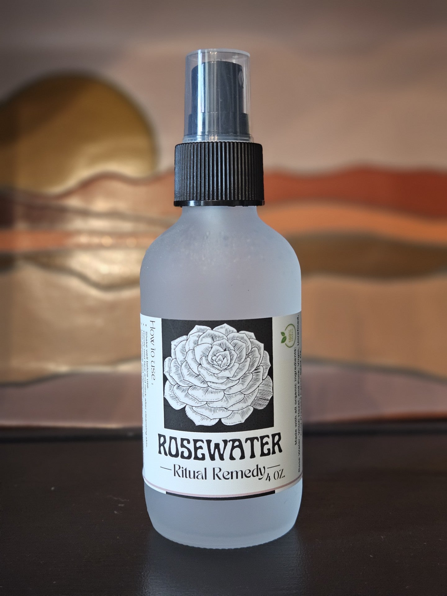 Rose Water Toner 4 oz.