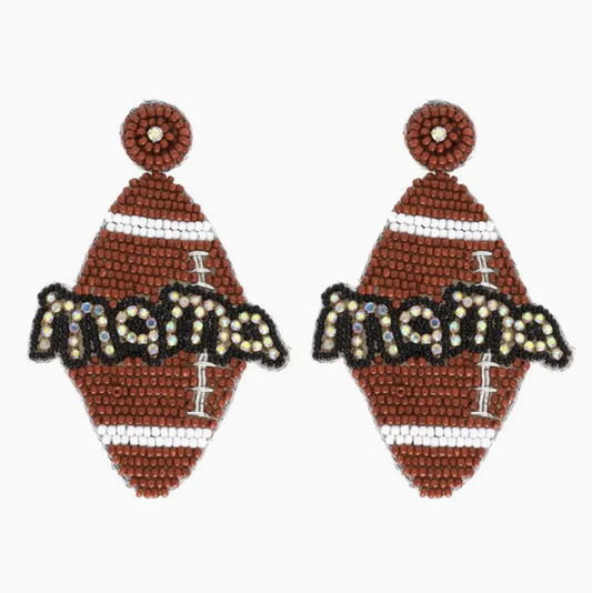 Football Mama Statement Earrings