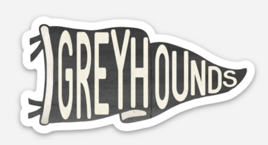 Peaster Greyhounds Vintage Pennant Decal