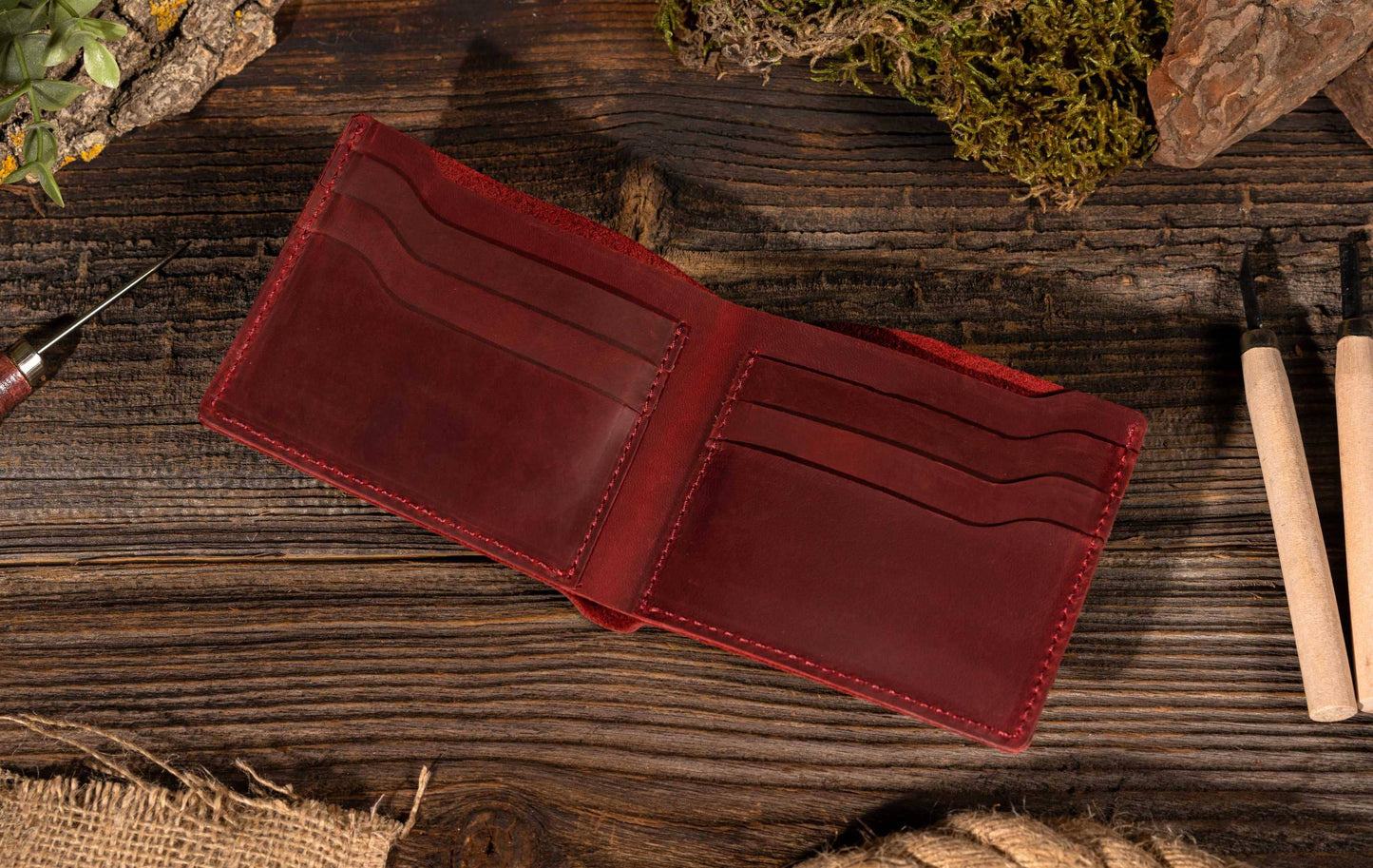 Leather Wallet,  Bifold Wallet