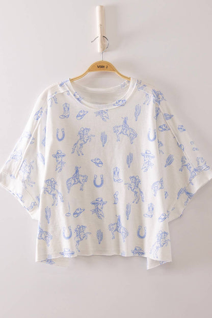 Dolman Sleeve Western Top
