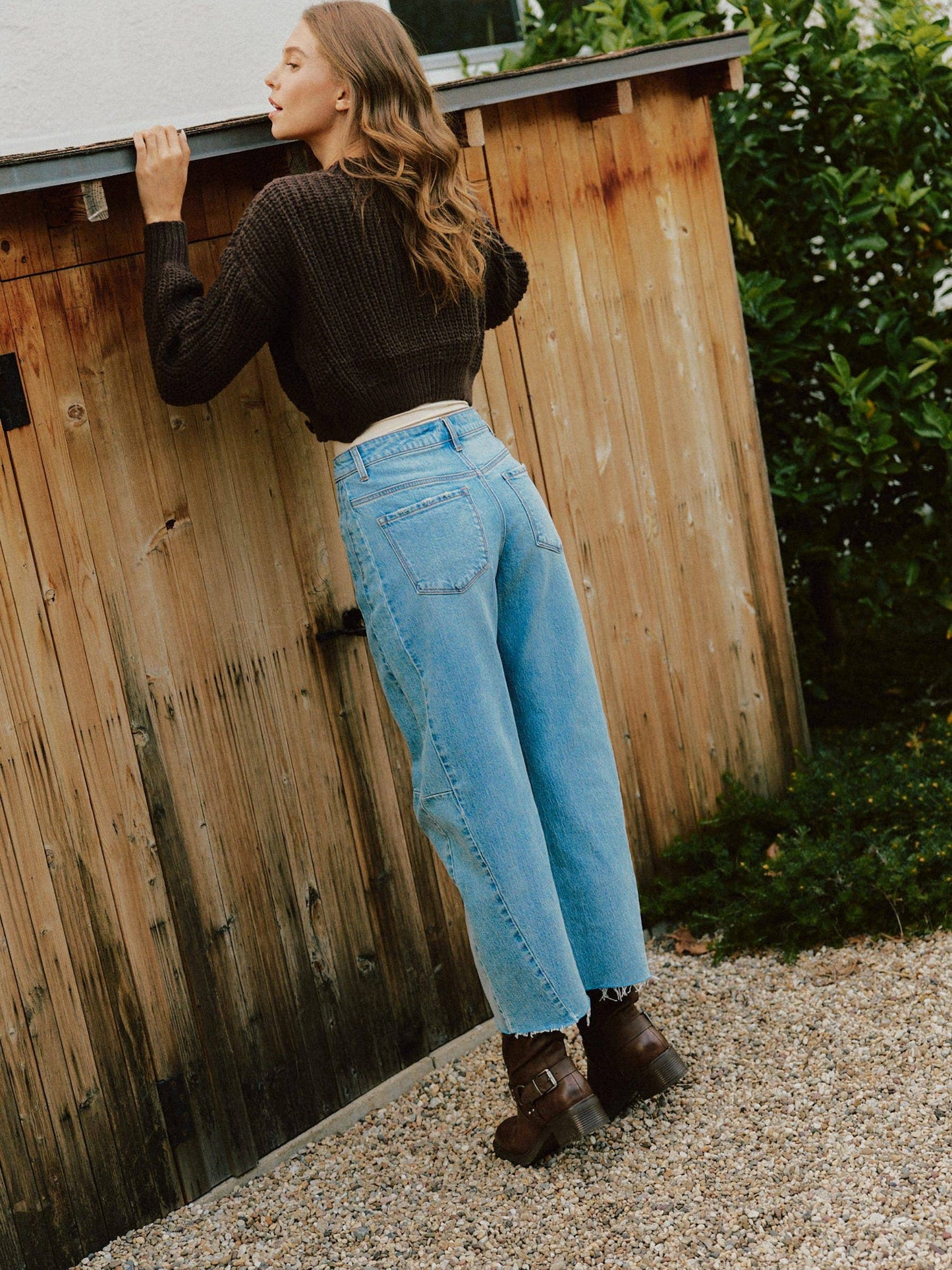 Kate High Rise Barrel Jean (Raw Hem)