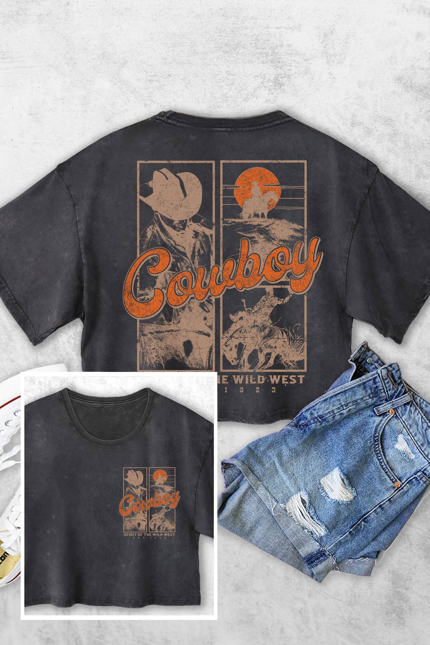 Cowboy Wild West Vintage top