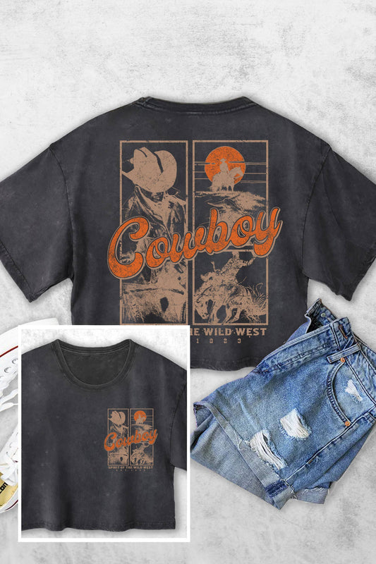 Cowboy Wild West Vintage top
