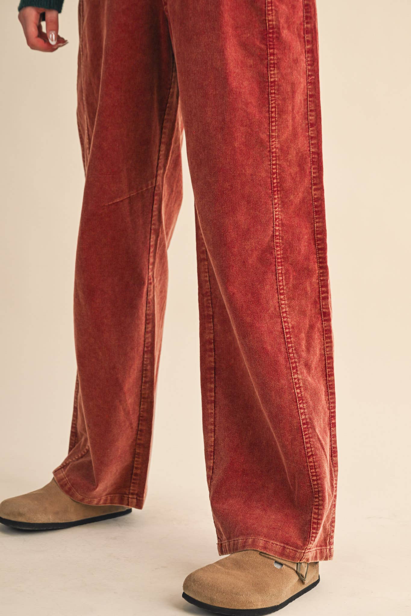 BLUE SKIES-CORDUROY WIDE LEG PANTS