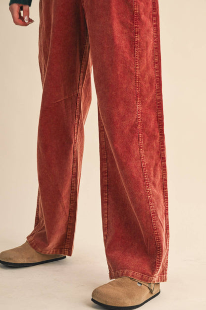 BLUE SKIES-CORDUROY WIDE LEG PANTS
