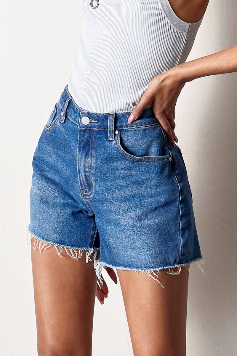 Gene High Rise Midi Shorts