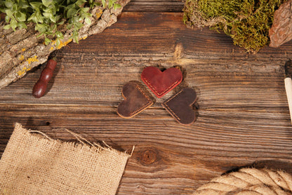 Leather Bookmark, engraved