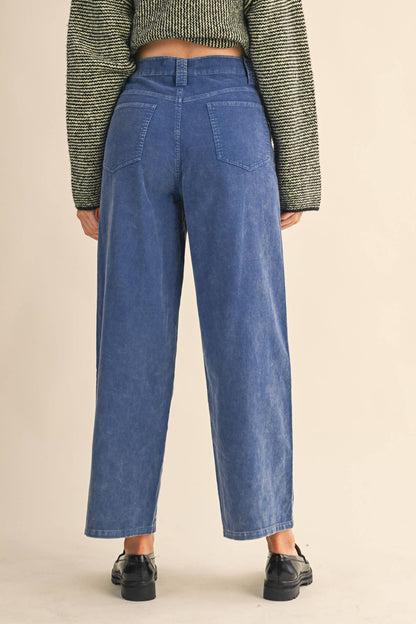 BLUE SKIES-CORDUROY WIDE LEG PANTS