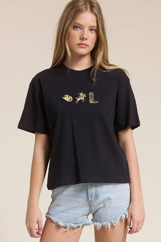 Cowboy Essentials Crop Tee